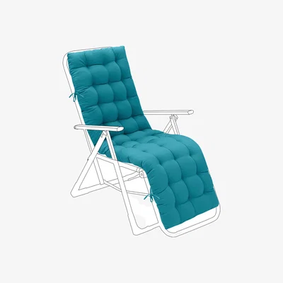 The Range Outdoor Sun Lounger Garden Recliner Chair Cushion Seat Pad - Teal
