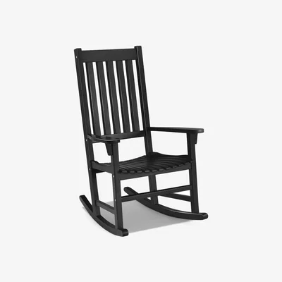 The Range Outdoor Rocking Chair Black - Black