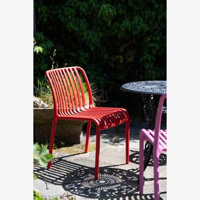 Rockett St George Garden Outdoor Dining Chair In Red
