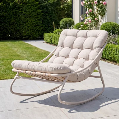 The Range Softrock Outdoor Rocking Chair - Oatmeal