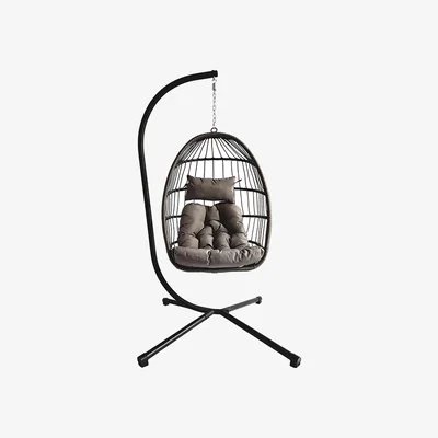 The Range Luxury Hanging Egg Chair - Grey