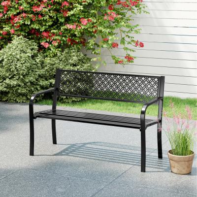 The Range Porch Loveseat Chair Garden Bench - Black