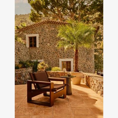 Soho Home Gabriel Outdoor Armchair, Chocolate, UK