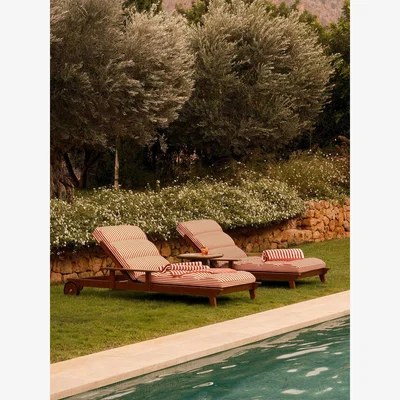 Soho Home Ardingly Lounger, House Stripe, Red UK