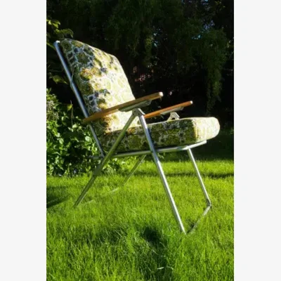 Urban Outfitters Urban Renewal Vintage Floral Cushioned Recliner Chair - Green ALL at Urban Outfitters