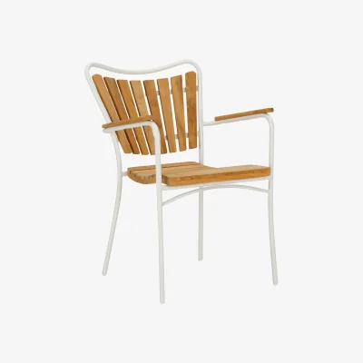 Westwing Teak Wood Garden Chairs Ellen, Set of 2