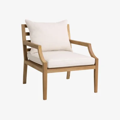 Westwing Teak Wood Garden Armchair Hera
