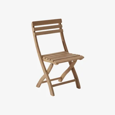 Westwing Foldable Teak Wood Garden Chair Clarish