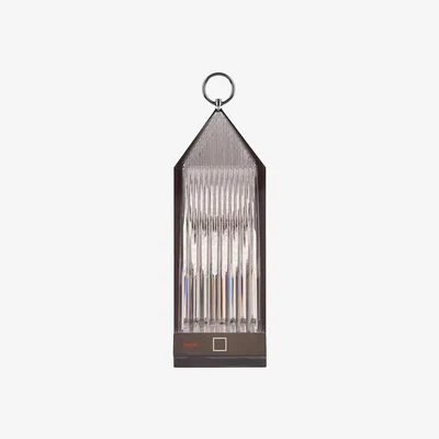 Amara Kartell - LED Lantern - Smoke Grey