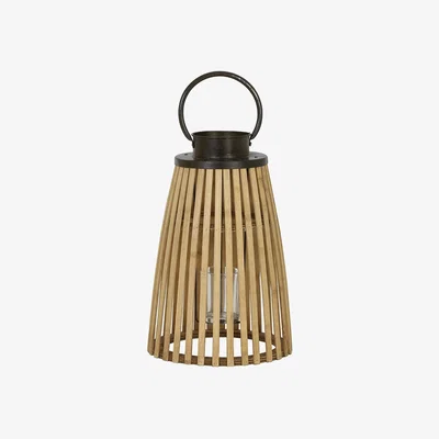 Amara Light & Living - Pavia Bamboo Lantern - Zinc