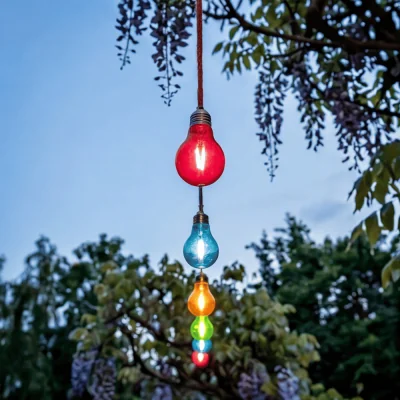 Atkin & Thyme 10 Jute Rope Festoon Lights Multi