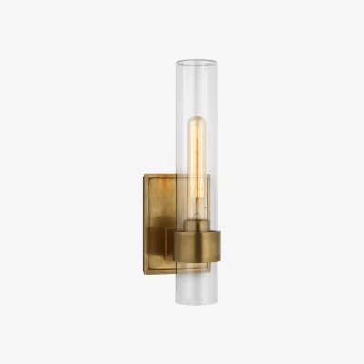 Andrew Martin Presidio Outdoor Wall Light Brass, Wall Light, Hand-Rubbed Antique Brass - Andrew Martin