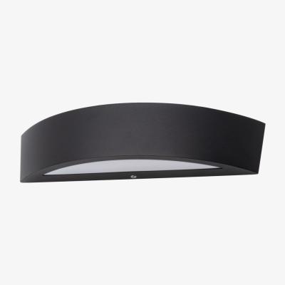 BHS.com Albie Outdoor Curved LED Up and Down Wall Light, Black