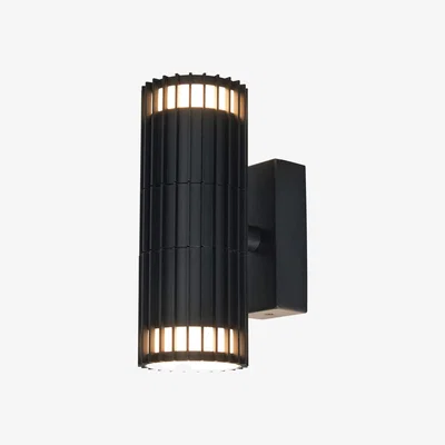 BHS.com Zeb Outdoor Up and Down Wall Light, Black