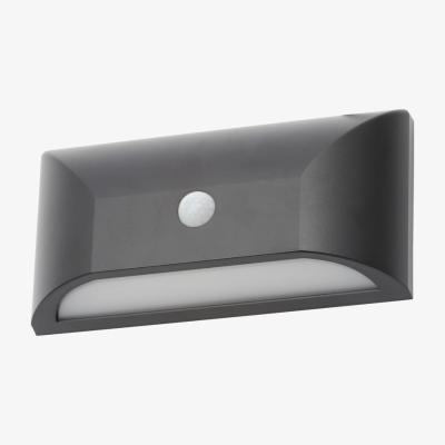 BHS.com Cava Outdoor LED Rectangular Wall Light with PIR Sensor, Black