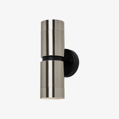 BHS.com Hans Outdoor Up and Down Wall Light, Stainless Steel