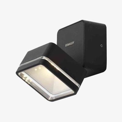 BHS.com Stanley Tiber Outdoor LED Square Die-Cast Adjustable Wall Light, Black