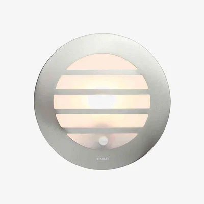 BHS.com Stanley Azure Outdoor Circular Wall or Ceiling Light with PIR Sensor, Steel