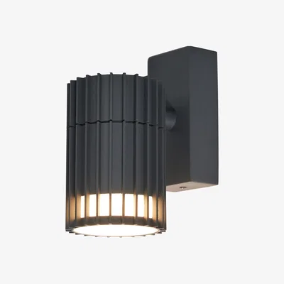 BHS.com Zeb Outdoor Fixed Down Wall Light, Anthracite