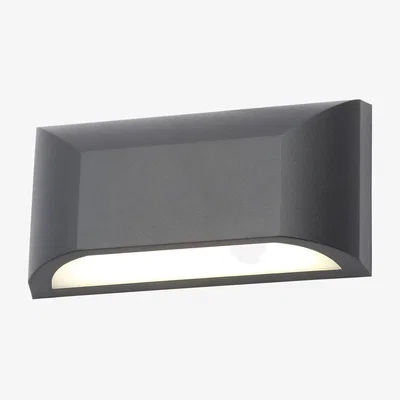 BHS.com Cava Outdoor LED Rectangular Wall Light, Black