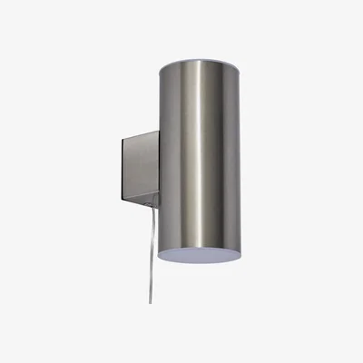BHS.com Namid LED Outdoor Solar Up and Down Wall Light, Stainless Steel