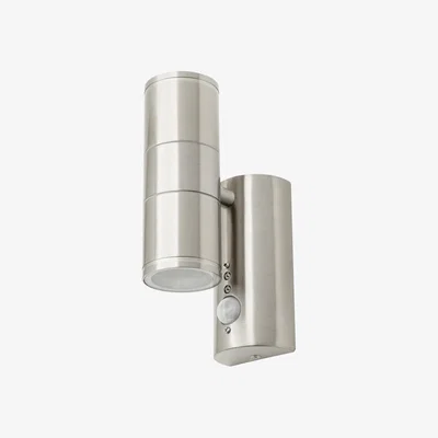 BHS.com Delting Up and Down Outdoor Wall Light with PIR Sensor, Stainless Steel