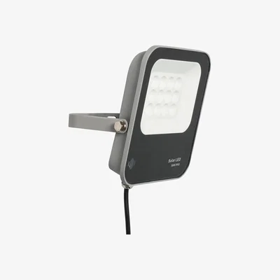 BHS.com Aster LED 50 Watt Outdoor Solar Flood Light, Grey