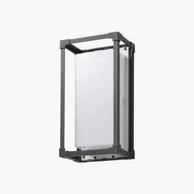 BHS.com Hanan Box Frame Outdoor Wall Light, Black