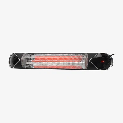 BHS.com 2000 Watt Large Rounded Rectangle Outdoor Wall Radiant Heater, Black