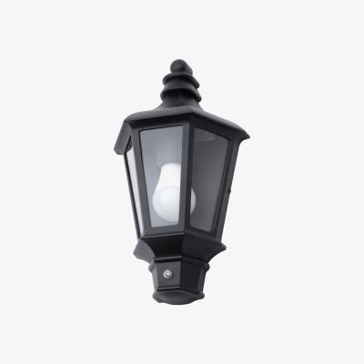 BHS.com Findlay Outdoor Traditional Half Lantern with Photocell, Black