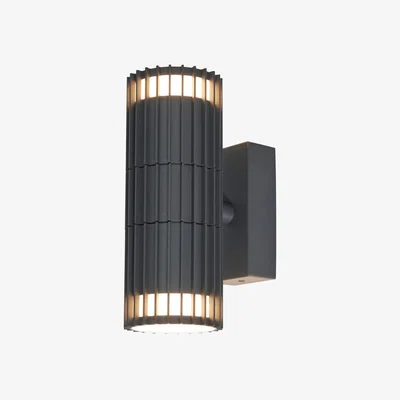BHS.com Zeb Outdoor Up and Down Wall Light, Anthracite