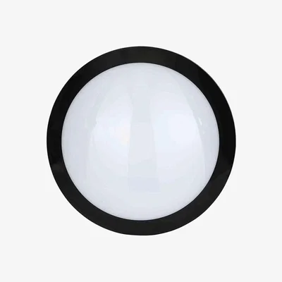 BHS.com Stanley Verese IP66 Outdoor LED Flush Ceiling or Wall Light with Sensor, Black