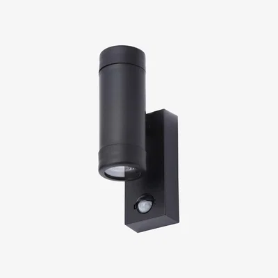 BHS.com Fara Outdoor Up and Down Wall Light with PIR Sensor, Black