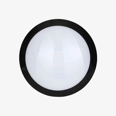 BHS.com Stanley Como IP66 Outdoor LED Flush Ceiling or Wall Light with Sensor, Black