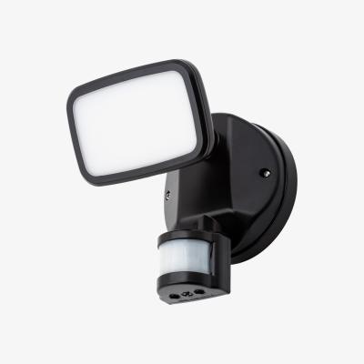 BHS.com Wilson Single 10 Watt LED Outdoor Flood Light with PIR Sensor, Black