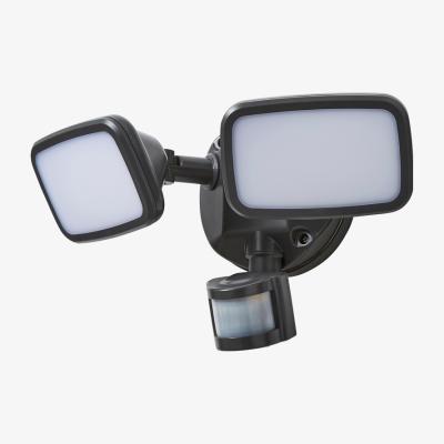 BHS.com Wilson Twin 20 Watt LED Outdoor Flood Light with PIR Sensor, Dark Grey