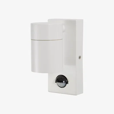 BHS.com Jared Outdoor Up or Down Wall Light with PIR Sensor, White