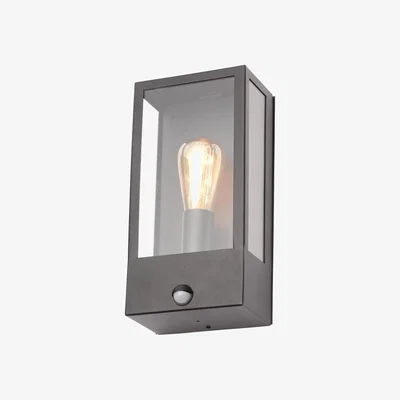BHS.com Wallace Outdoor Wall Light with PIR Sensor, Black