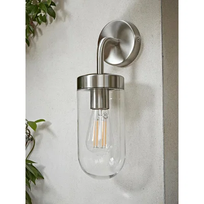Cox and Cox Brushed Aluminium Wall Light