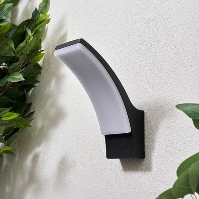 Dunelm Curve Modern LED Outdoor Wall Light