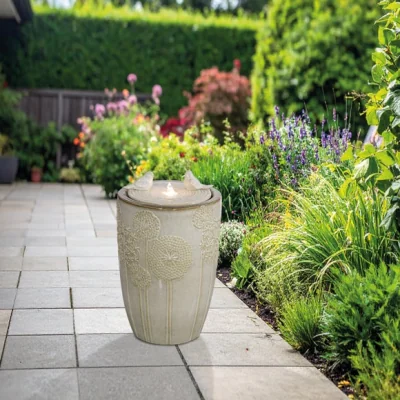 Dunelm Ceramic Cream Water Feature