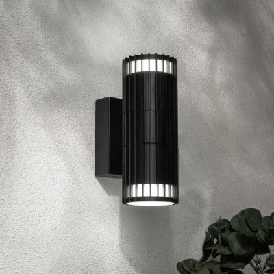 Dunelm Muto Ribbed 2 Light Outdoor Wall Light