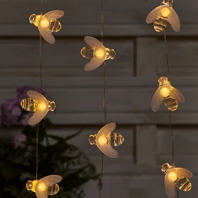 Dunelm 2m 20 LED Bumblebee Outdoor String Lights Warm White