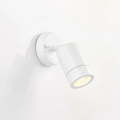 Dunelm Vogue Lighting Alonzo Outdoor 1 Light Wall Spot Light White