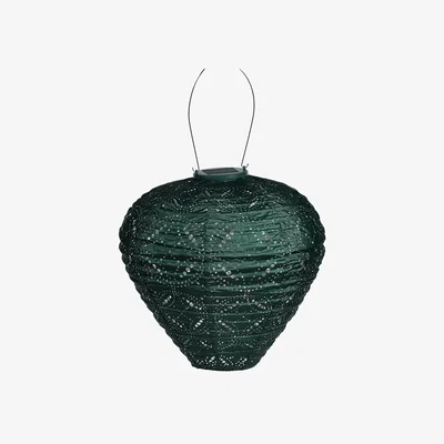 Dunelm Fallen Fruits Balloon Mandela Solar Lantern Green