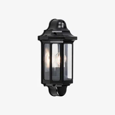 Dunelm Vogue Lighting Watson Outdoor Wall Light Black