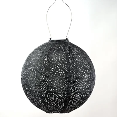 Dunelm Fallen Fruits Medium Round Paisley Solar Lantern
