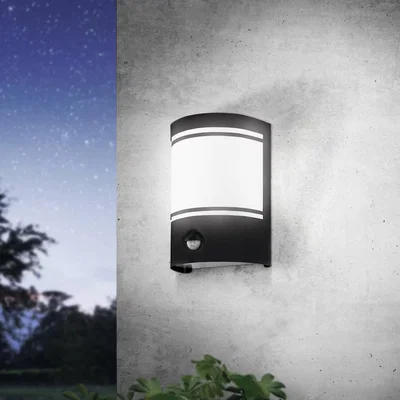 Dunelm EGLO Cerno Outdoor Sensor Wall Light Black