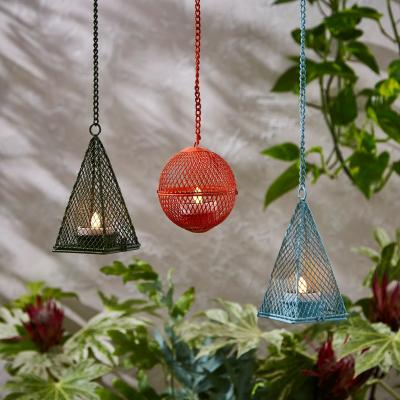Dunelm Set of 3 Elements LED Indoor Outdoor Solar Tea Lights MultiColoured