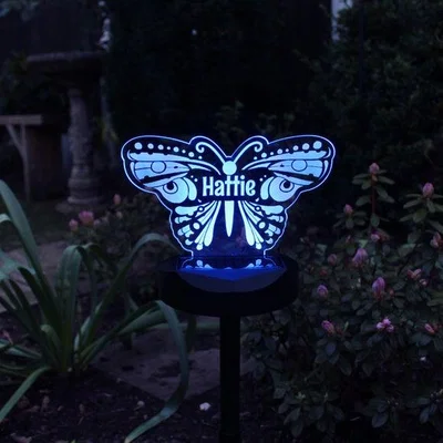Dunelm Personalised Butterfly Solar Light